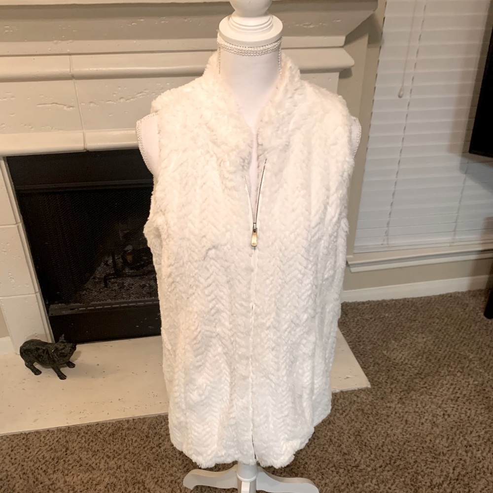Dennis Basso Faux Fur Vest